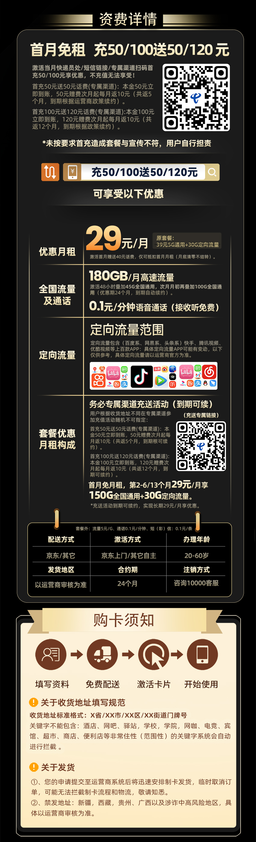 电信星初卡【29元享180G流量】  第2张