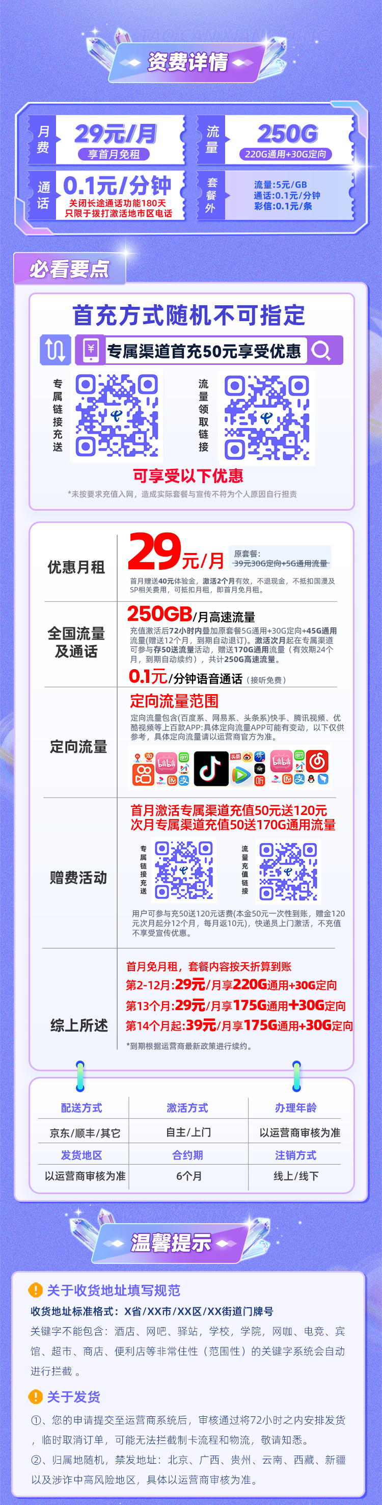 电信星乐卡【29元享220G流量】  第2张