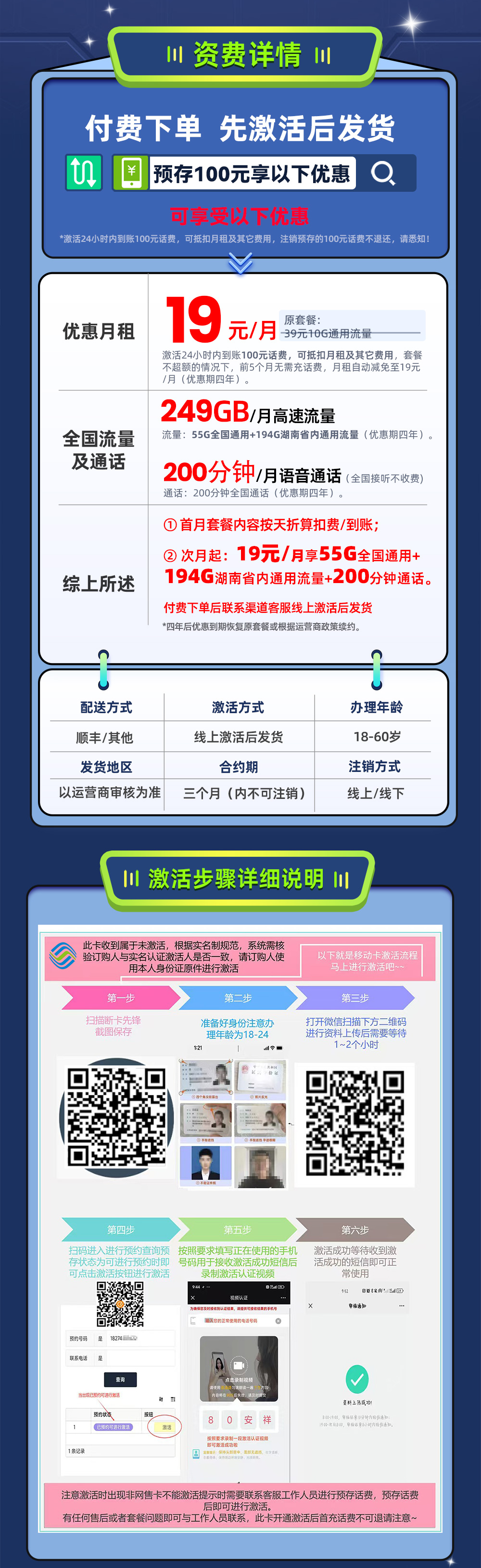 卡多多官方发布：移动水神卡19元月享249G流量+200分钟通话  第2张