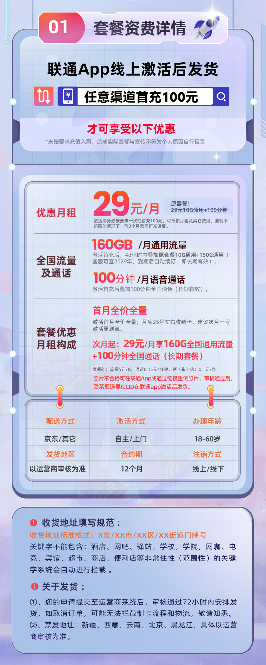 卡多多官方发布：联通黑王卡29元月享160G通用+100分钟通话  第2张